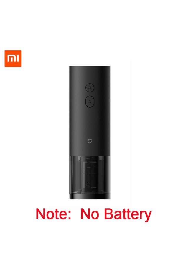 MIJIA black Mijia Electric Wine Opener Battery Automatic Bottle Cap Opener for Red Wine Beer with Fo