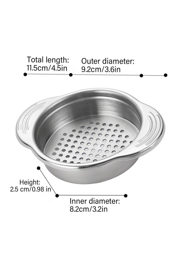 1pcs 1pcs Stainless Steel Can Colander Sieve Tuna Press Lid Oil Drainer Remover Suitable for Beans V