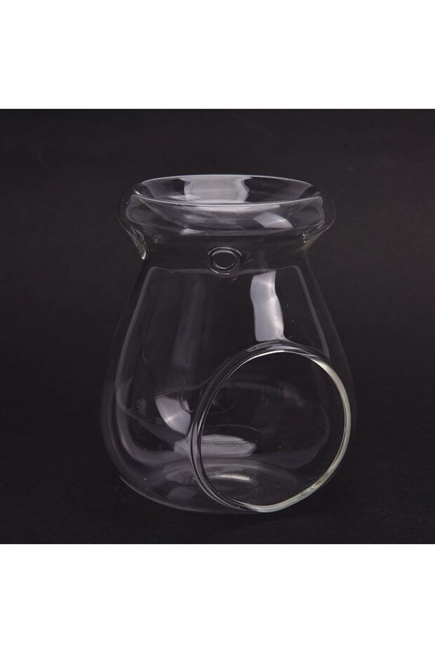 8.5cmx10cmx4.5cm Nordic Home Decor Glass Candle Heat Resistant Oil Furnace Aroma Burner Holder Candl