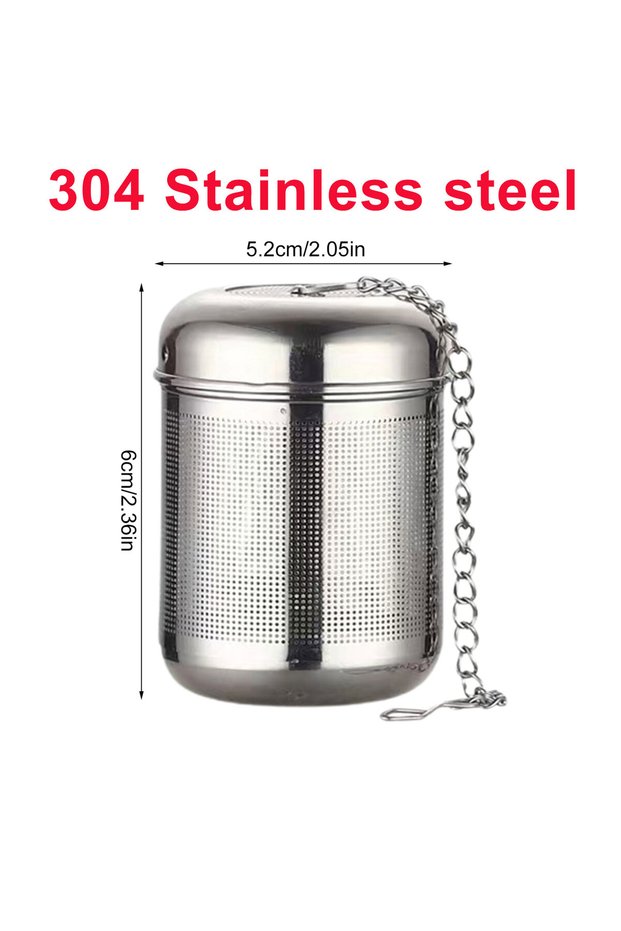 5.2X5.2X6cm Tea Infuser Stainless Steel Mesh Filter Tea Infuser Teapot Tray Tea Strainer Herbal Filt