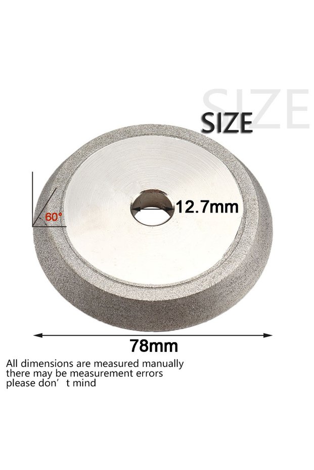 78mm c 78mm Electroplated Diamond Grinding Wheel Sharpener 45/60 Degree Angle Cutter Grinder Disc fo