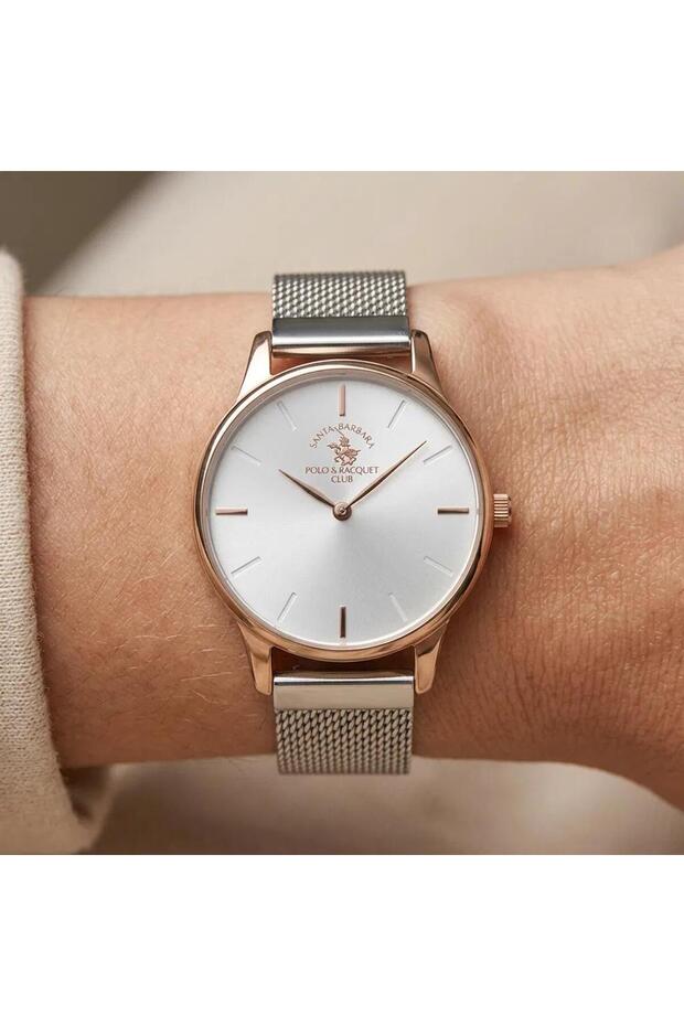 Silver Color Steel Mesh Cord 2 Years Warranty Sb.1.10302.2 Women's Wristwatch