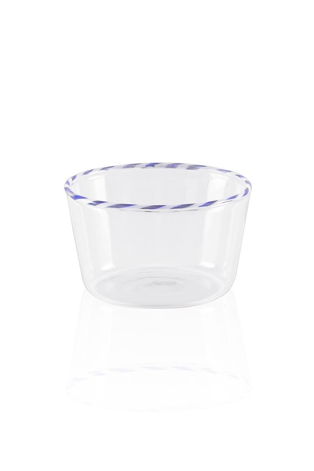 Simple Ice Cream Dessert Presentation Bowl Blue 150 ml