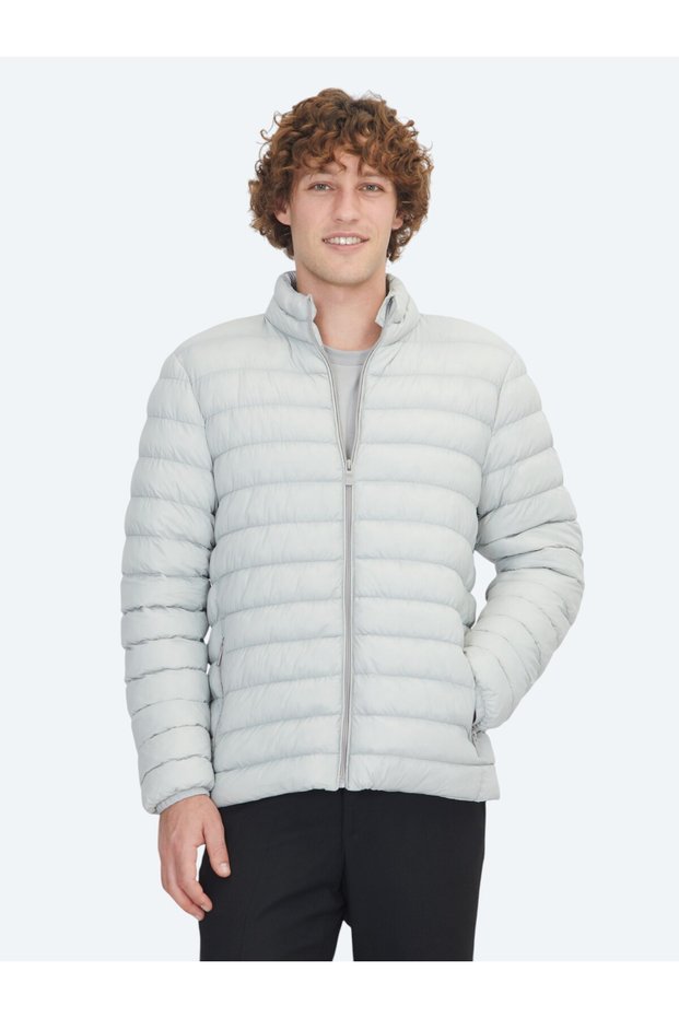 Taş Regular Fit High Collar Woven Coat