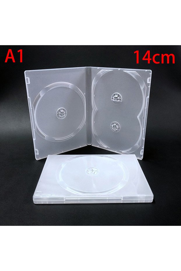 JETTING A1 【1Pc Plastic Single/Double/3/4 Piece Discs CD Game Case Cover Thickened CD DVD Disc Prote
