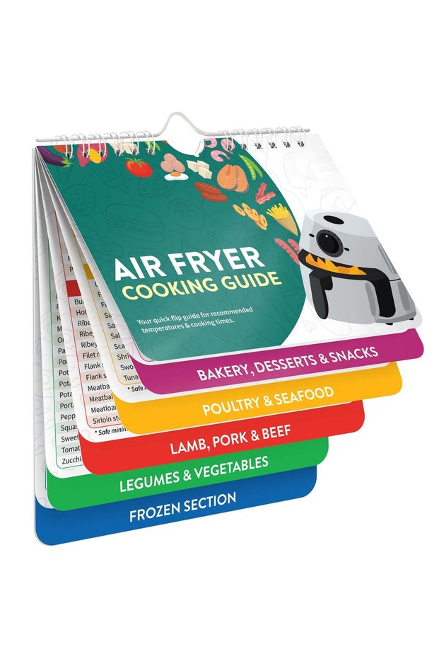 Air Fryer Guide Air Fryer Cookbook Magnetic Cheat Sheet, Guide Booklet, Cookbooks Instant Accessorie