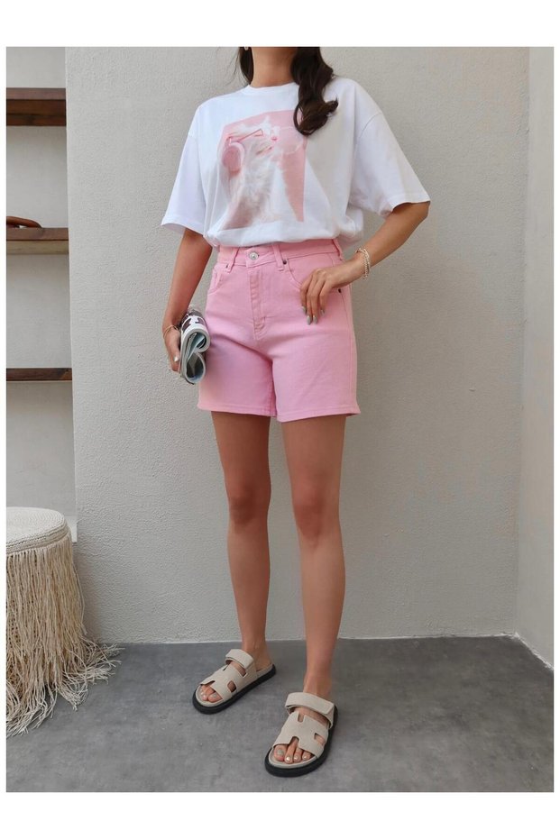 Pink Bermuda Shorts