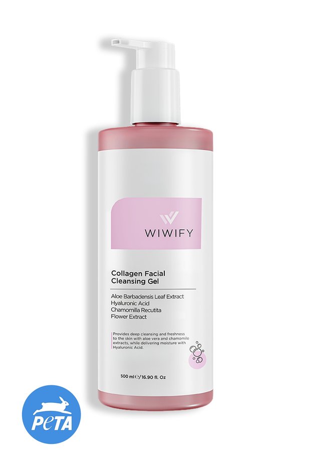Purifying, Refreshing Facial Cleansing Gel (Aloe Vera and Chamomile Extract + Hyaluronic Acid) 500 ml