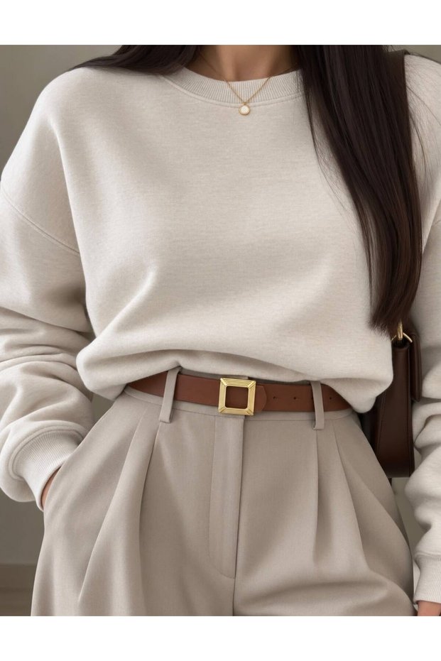 Patterned Square Gold Buckle Women's Belt Waist Belt Coat Belt Dress Belt Pants Belt