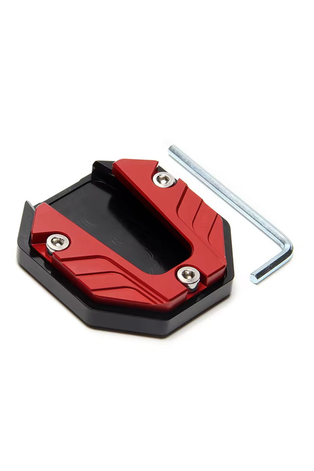 Red Scooter Motorbike Accessories Extension Foot Pad Support Plate Aluminum Alloy Motorcycle Bike Ki