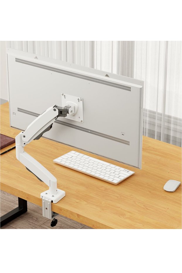 Ergonomic Shock Absorber 17-32Inch Monitor Arm 2-9 kg Monitor Stand White 2026 Version