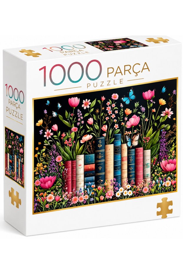 Flowers and Books Puzzle 1000 Pieces Ca.7078