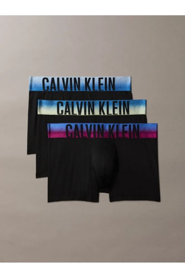 Men's Blue Boxer Briefs with Brand Logo, Suitable for Daily Use