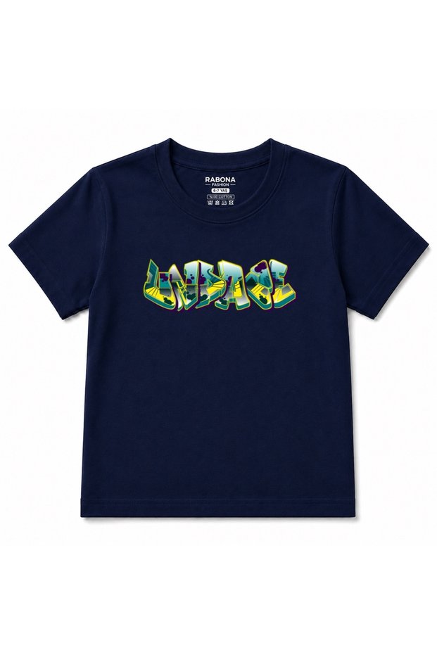 Urban Vibes – Colorful 3D Graffiti Street Art Kids Graphic T-Shirt