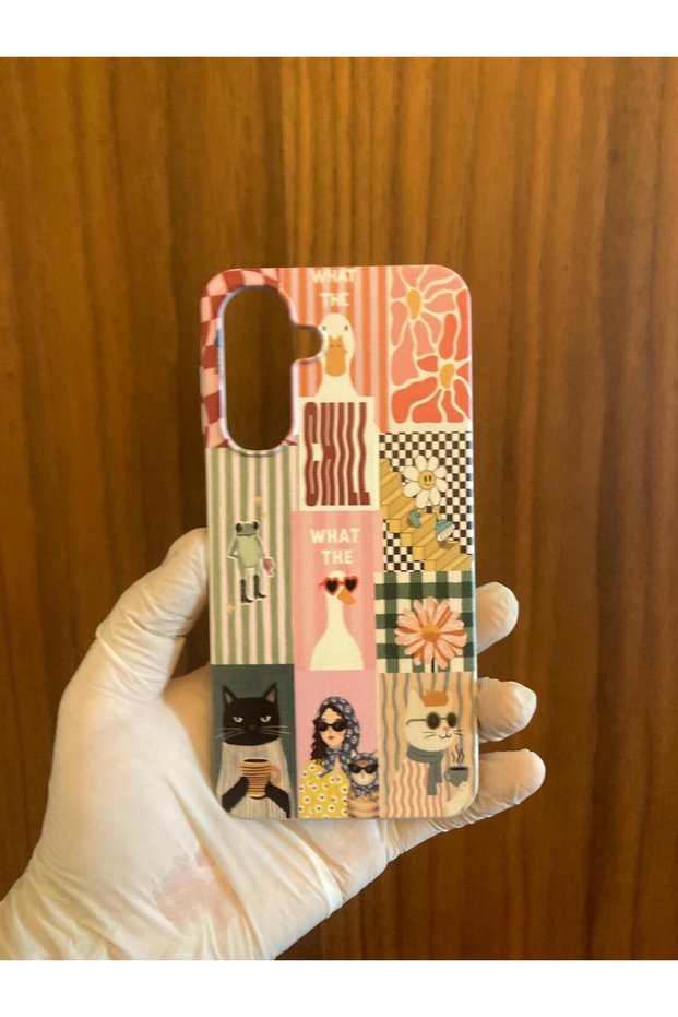 Samsung Galaxy A16 Printed Velvet Premium Silicone Phone Case (Cream Case)
