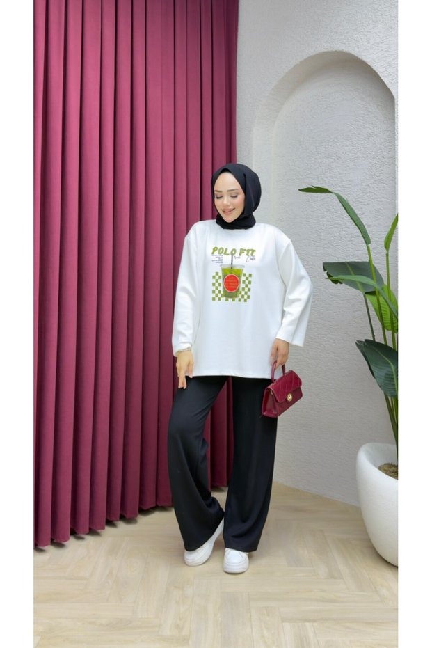 Women's Printed Oversize Long Tunic