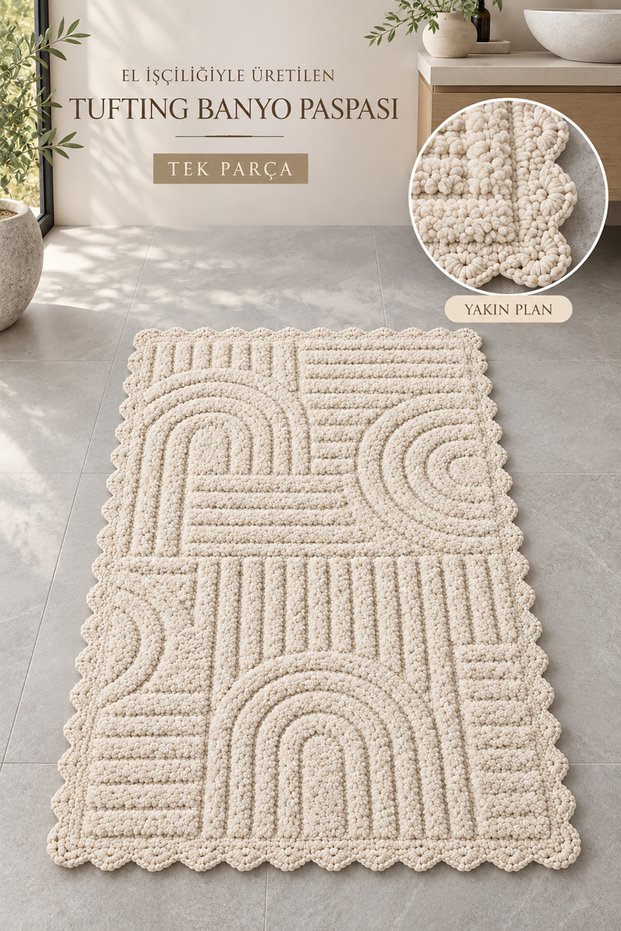 Bodrum Tufting Cotton Handmade Braided Mat 113 (80 X 135 cm)