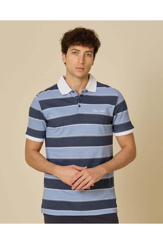 Men Assorted Striped Polo T-Shirt