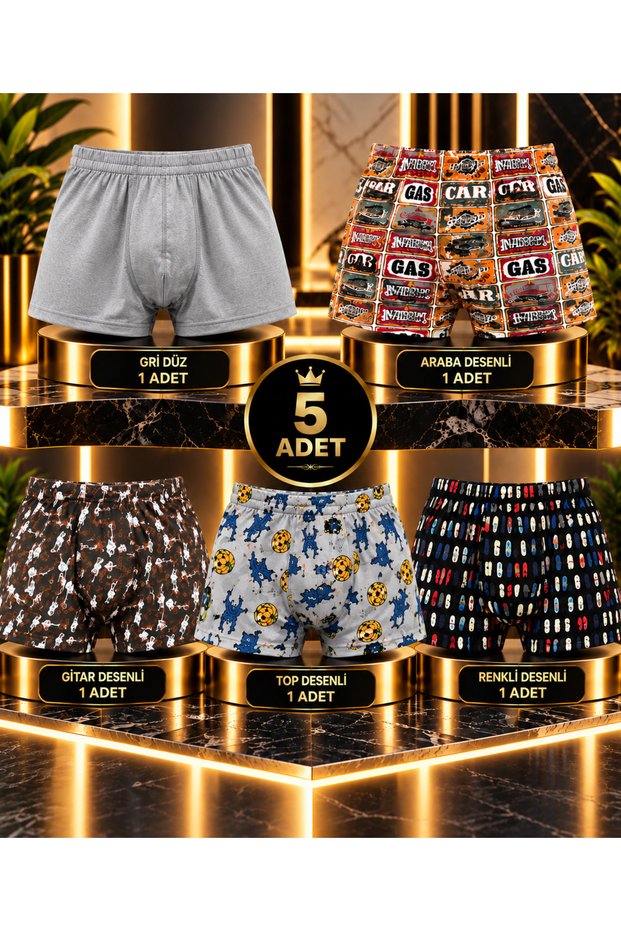 Boys' 5 Piece Luxury Boxer Set