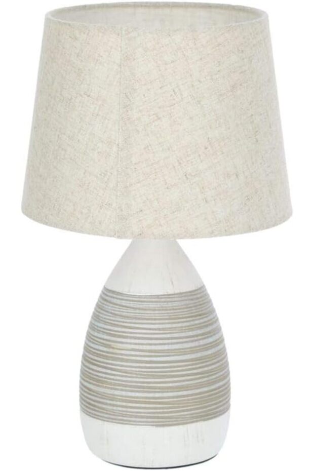 Table Lamp 25X25X42Cm Beige Shade