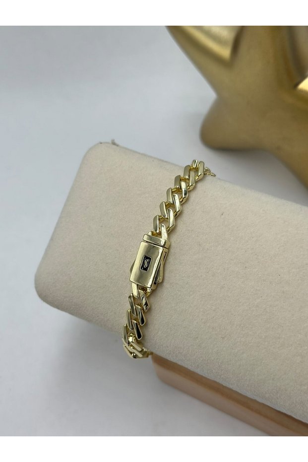 Lock Detail Chain Bracelet (Steel)