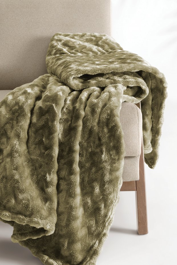 Lumessa Wellsoft Tv Personality Blanket - Dark Green