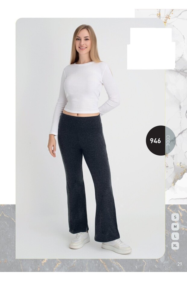 Women's Smoked High Waist Wide Leg Pants
