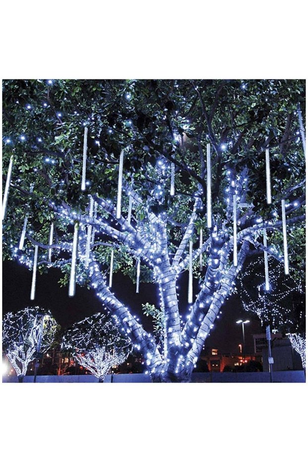 8-tier installation, 80 cm, meteor shower, interconnectable