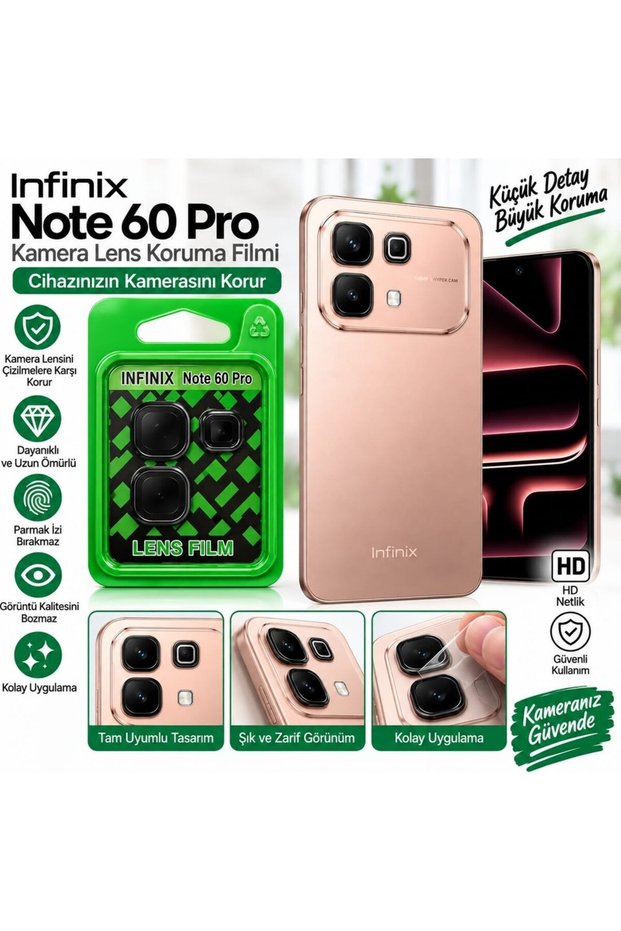 Infinix Note 60 / Note 60 Pro Lens Protection Camera Protector Cl-07 - Black