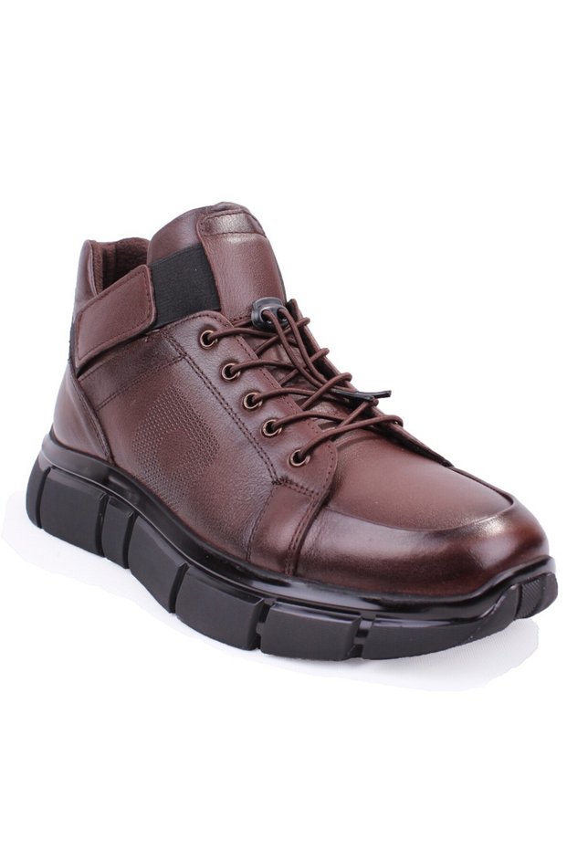 Dma08-923 Brown Orthopedic Daily Lace-Up Men's Leather Boots