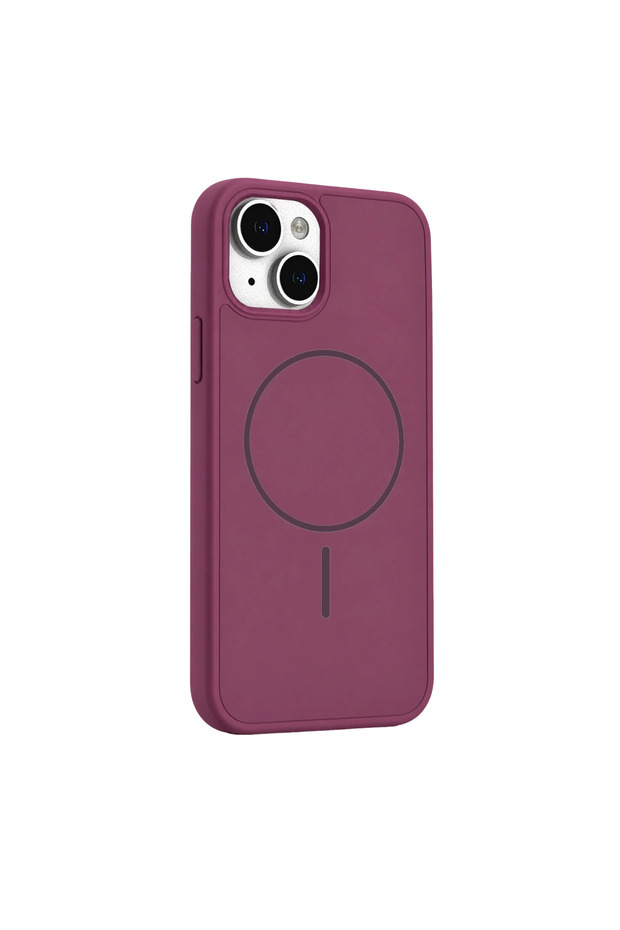Apple iphone 15 azus magsafe cover - burgundy