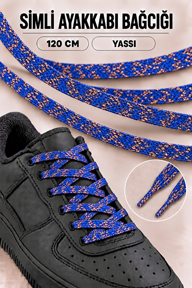 Glittery Shoelaces Flat 120cm