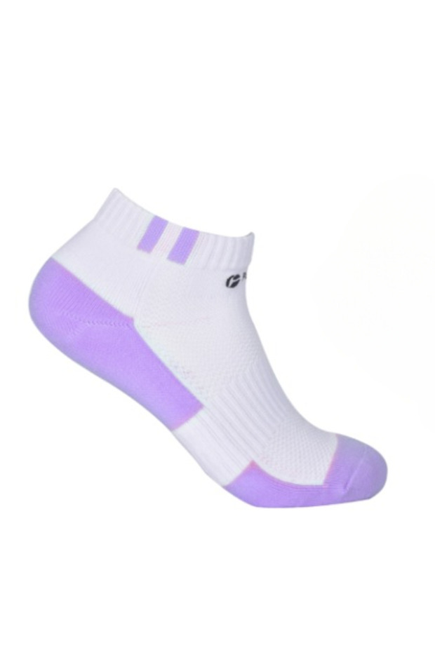 Comfortable Low-Cut Sports Socks – White & Purple