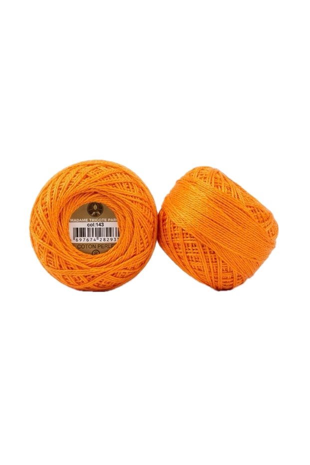 1 Piece Örenbayan Coton Perle 8 100% Mercerized Hand Embroidery Knitting Yarn - Color: 143