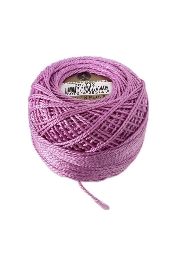 1 piece ören coton perle 8 100% mercerized hand embroidery knitting yarn - color: 712
