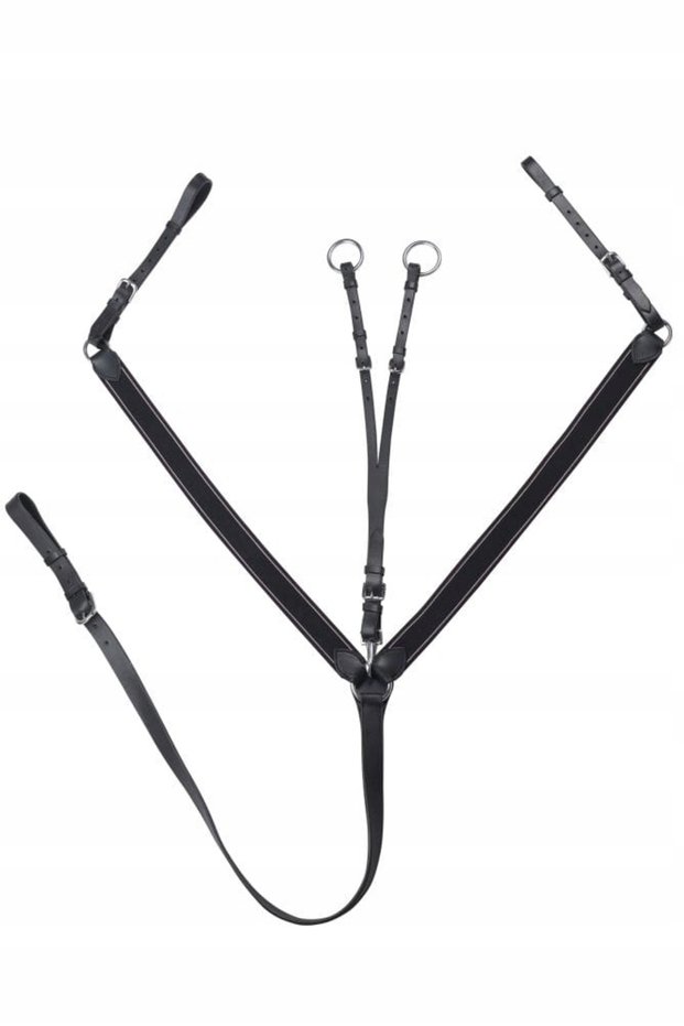 Protector de piept COB elastic negru cu decupaj