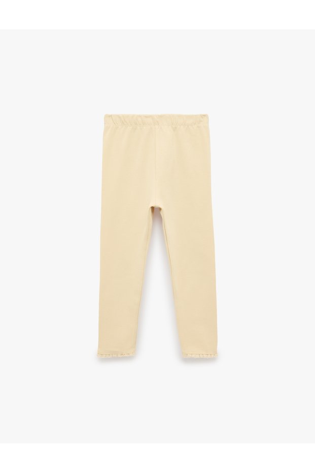 Elastic Waistband Cotton Basic Leggings
