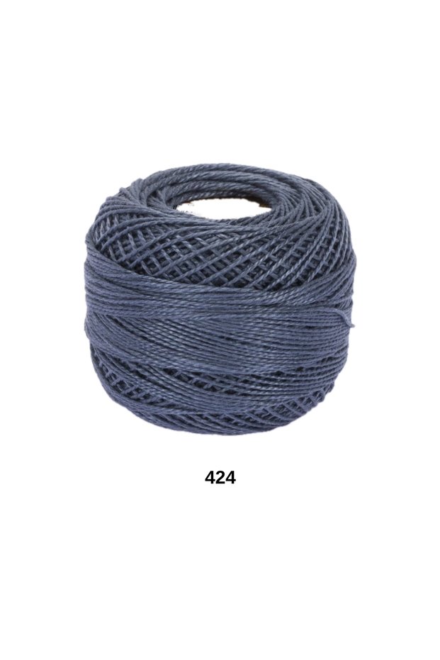 1 piece ören coton perle 8 100% mercerized hand embroidery knitting yarn - color: 424
