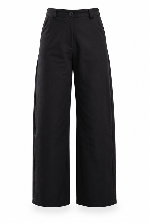 Black Gabardine Trousers with Flap Pockets 9983