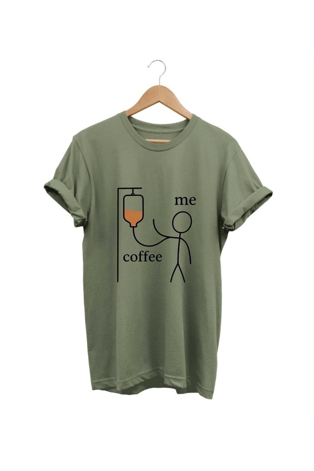 Kahvekolik Printed 100% Cotton T-Shirt