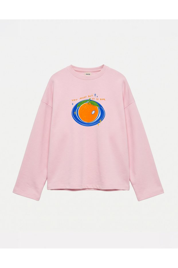 Oversize 100% Cotton 3 Thread Sweatshirt - You Must Act