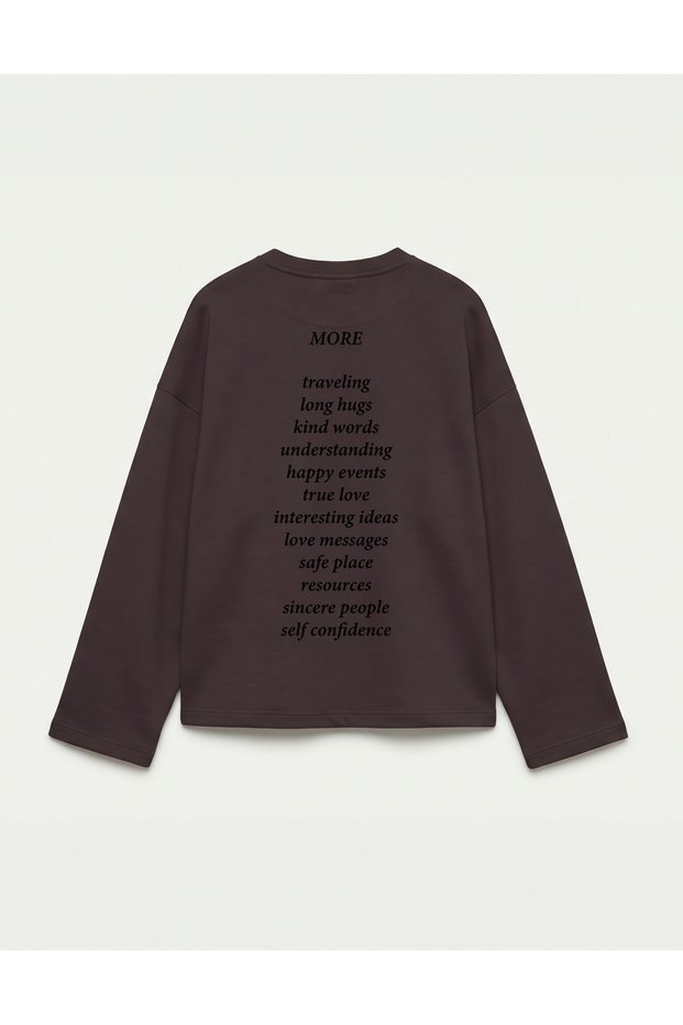Oversize 100% Cotton 3 Thread Sweatshirt - More