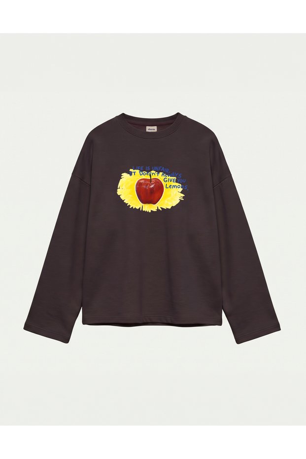 Oversize 100% Cotton 3 Thread Sweatshirt - Life Is Unfair