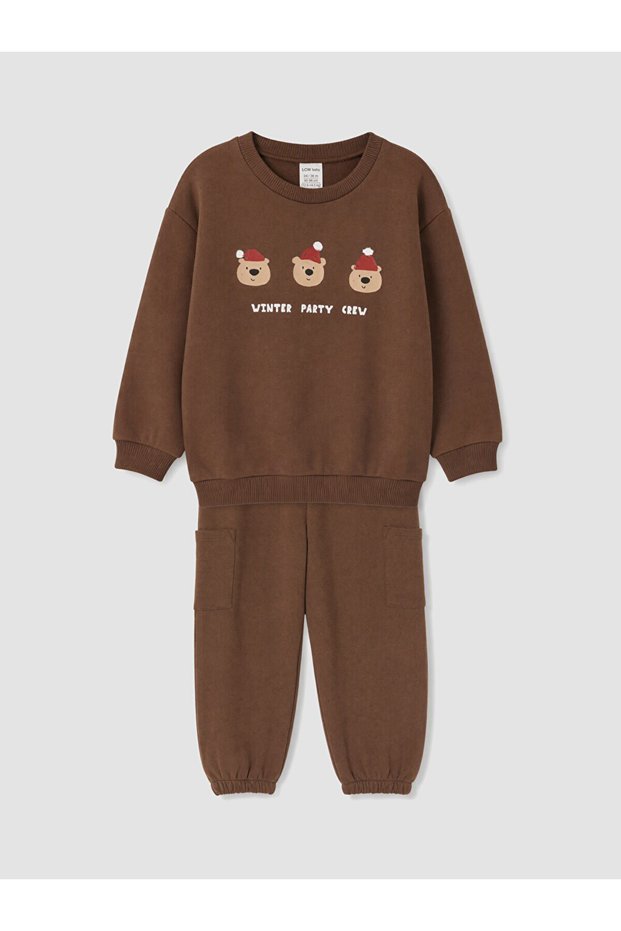 Quality Parts Printed Baby Boy Thick Tracksuit Set from Çelebi Store
