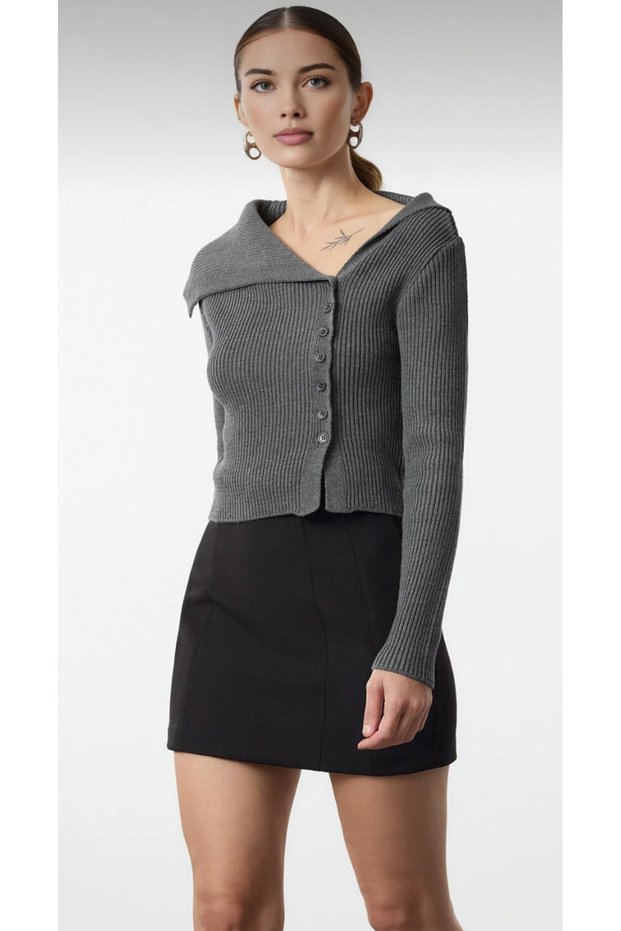 Cardigan Buttoned Special Thread Fit Twill Hn1481
