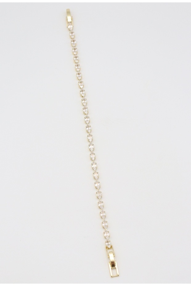 Vip Gold Oval Stone Waterway Stylish Bracelet 17+2 cm
