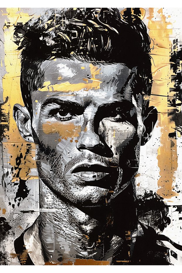 Cristiano Ronaldo Football Legend Metal Poster - Magnetic Wall Art Print