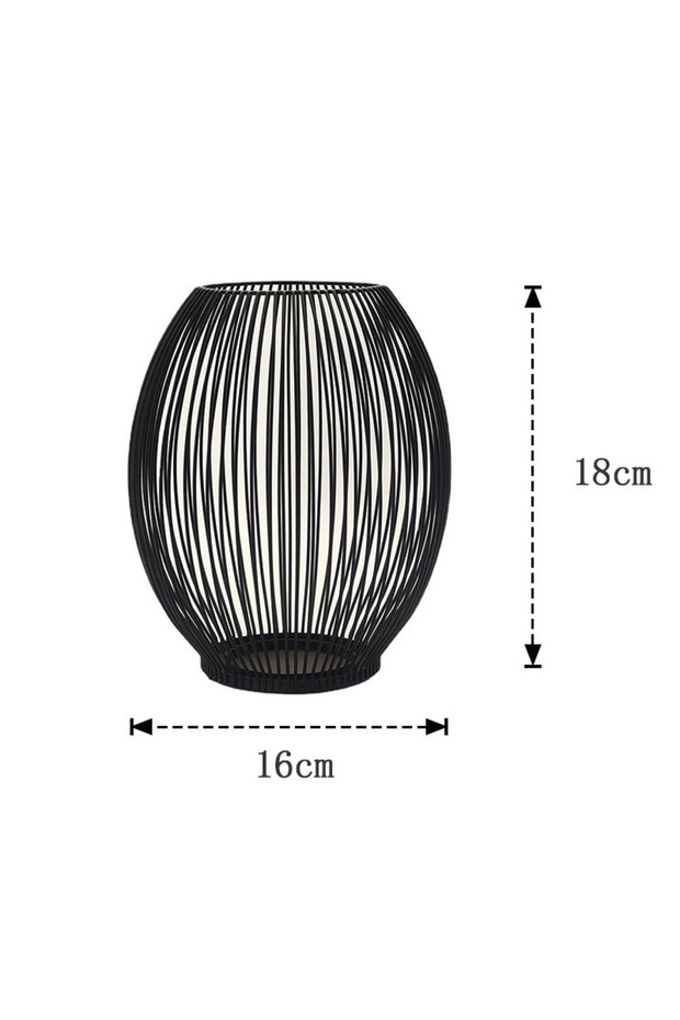 M Black Lantern Candle Holder Vintage Iron Candle Ornament Romantic Candle Holder Shooting Props Hom