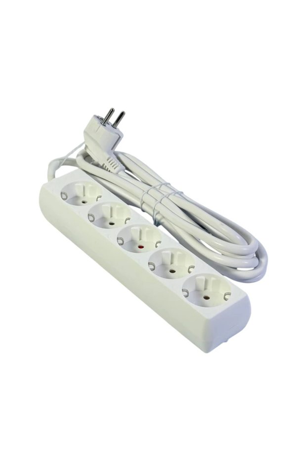Extension Cord 5 Schuko Sockets with 3m Cable