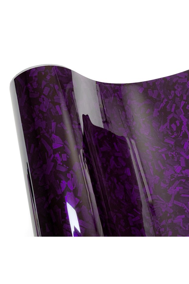 10cmx150cm Flower Carbon Purple Carbon Fiber Vinyl Wrap Waterproof Car Sticker Self Adhesive Film Gl